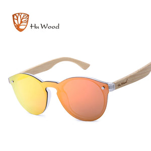 Multi Color Lense Wood Sunglasses