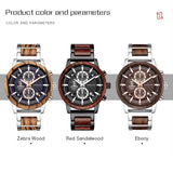 Luxury Luminous Multi-function Wooden Watch