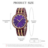 Quartz Movement Timepiece Wooden Watch