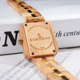 Unique Square Shape Wooden Watch